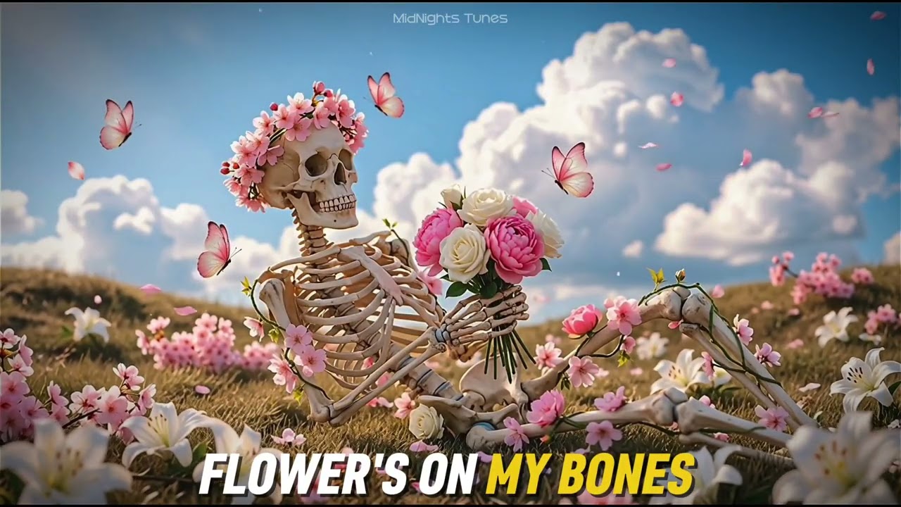 (Official Video)-Flower's On My Bones 🎀 x MidNights Tunes | Lyrics Music Video #newmusic #chillmusic