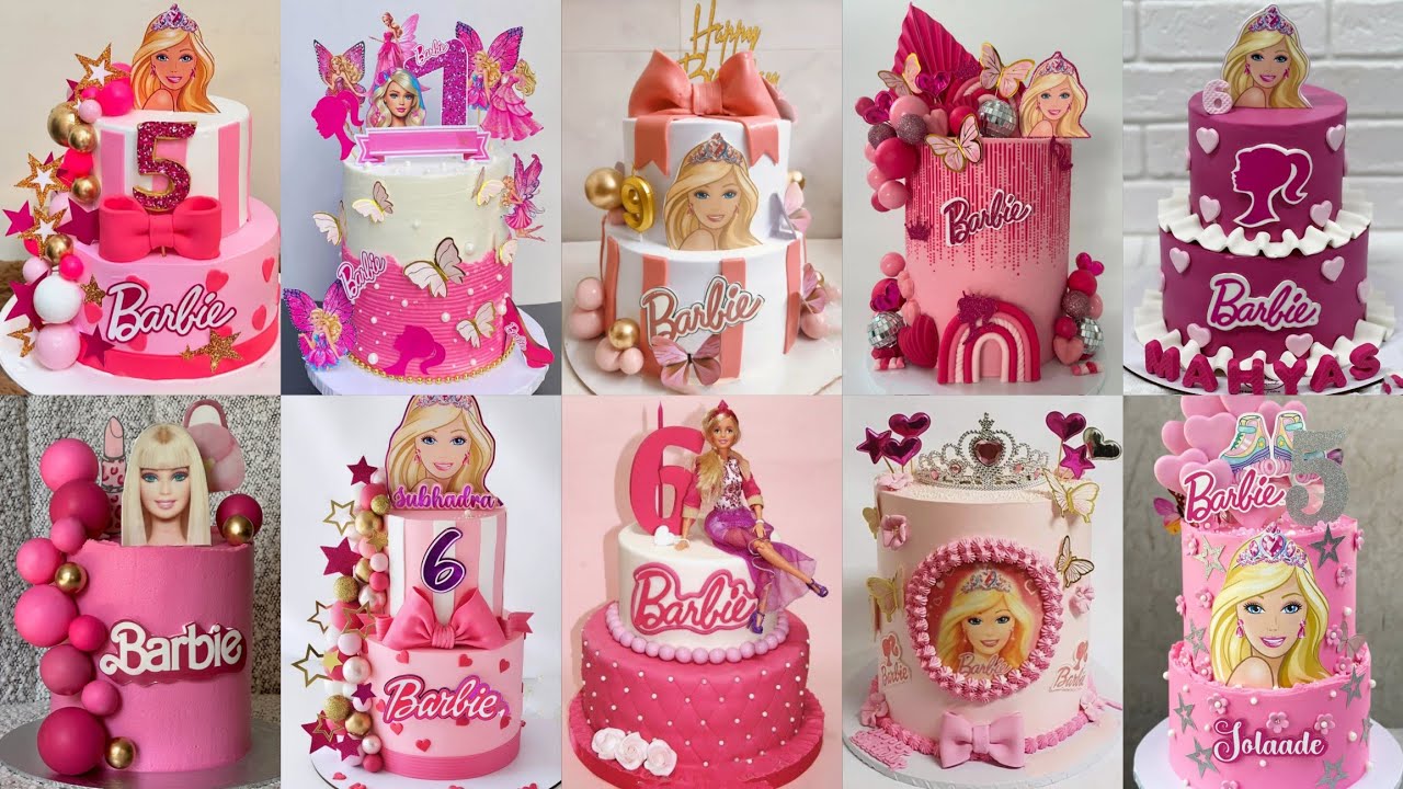 💃Barbie/Baby Cake Design/Cake Design/Barbie Theme Cake Designs/Cake Design For Birthday Girl