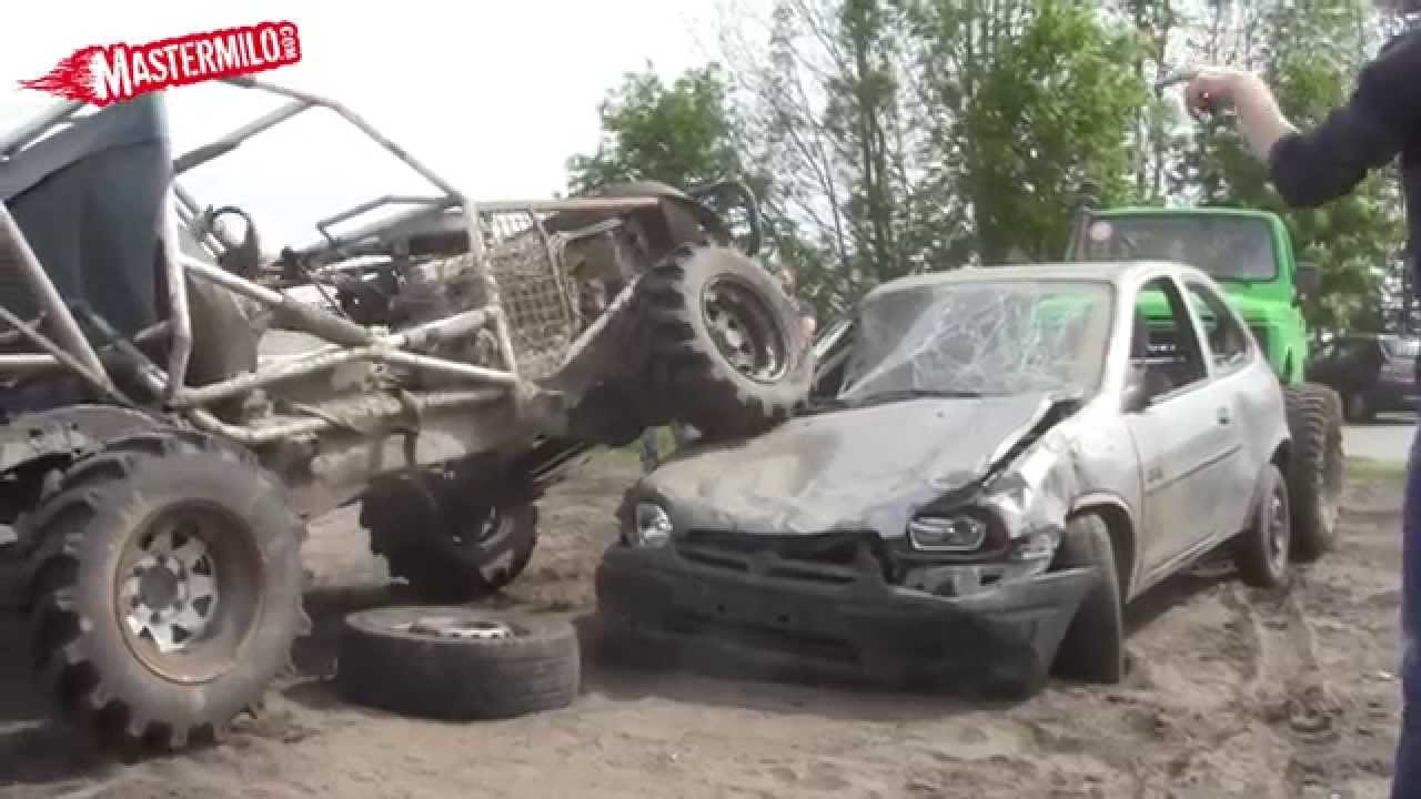 Offroad beast climbs a car!