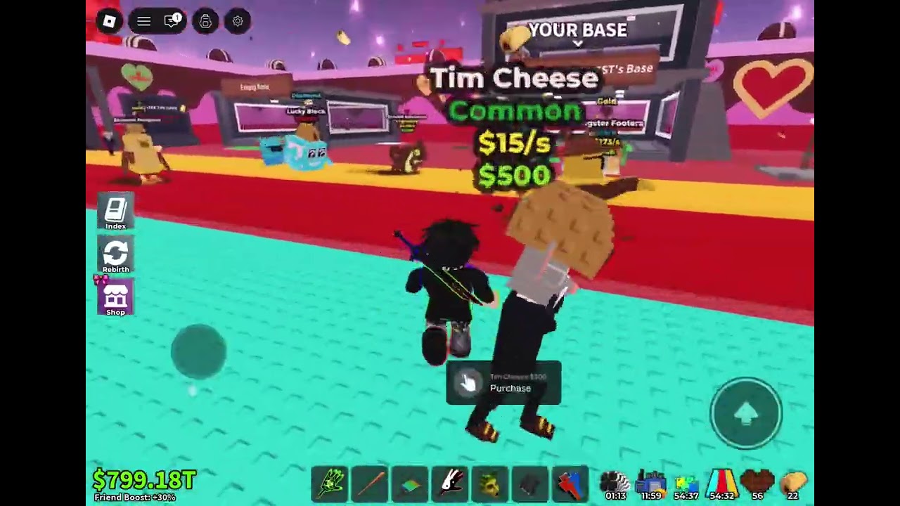 Steal a brainrot admin abuse part 1