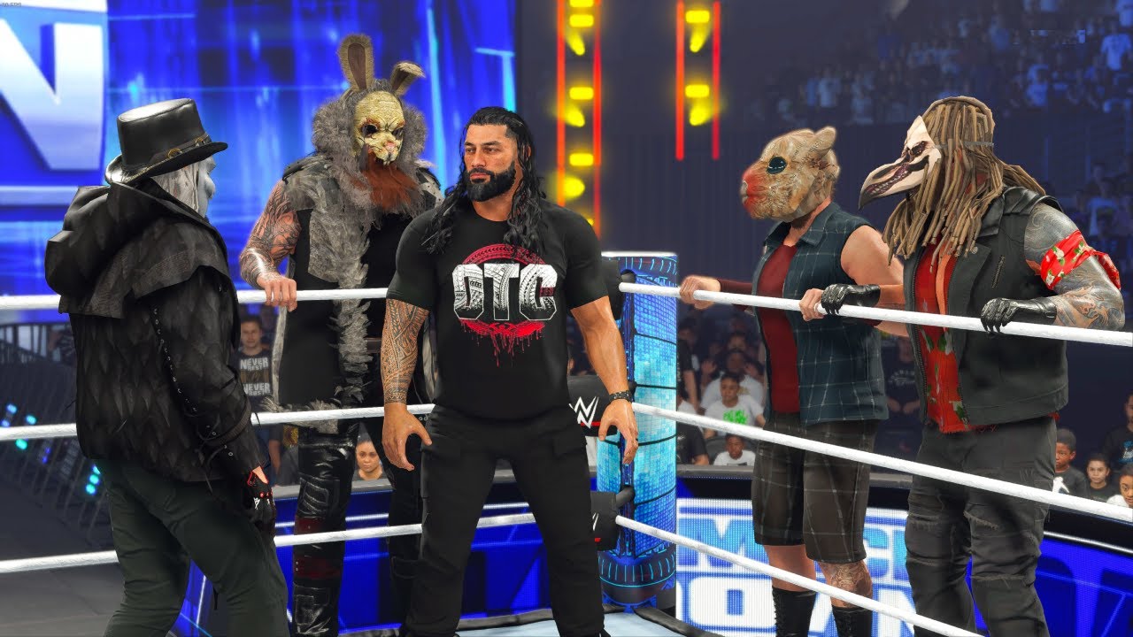 WWE 2K24 PC Gameplay Wyatt 6 Vs OTC Roman Reigns John Cena Randy Orton Kane