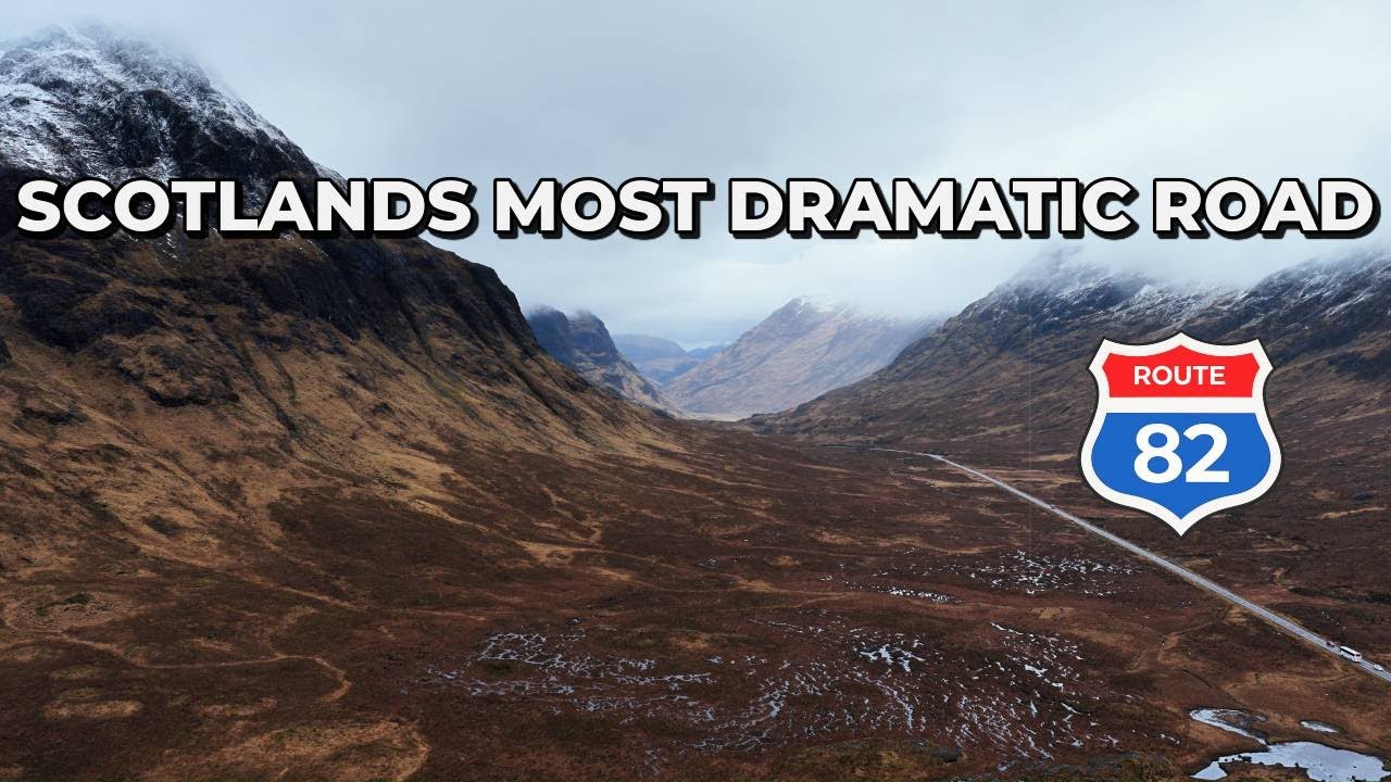 ROUTE 82 | Scotland's A82 Through Glencoe in Winter | 6K Drone