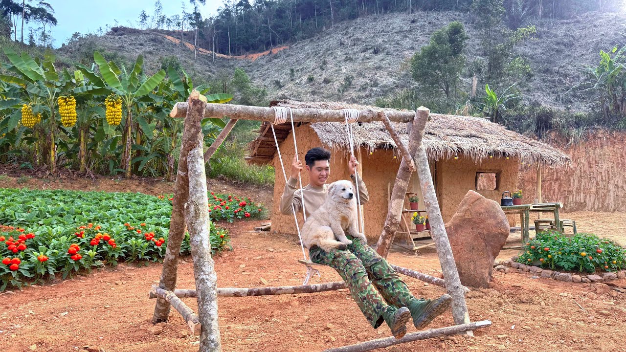 CEO Uses Childhood Skill Learned from Father to Build Wooden Swing—The Result Is Beyond Imagination