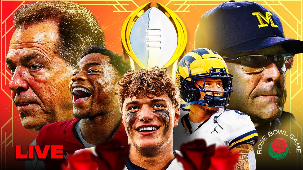 LIVE from the Rose Bowl: Michigan-Alabama & Texas-Washington previews 🏆