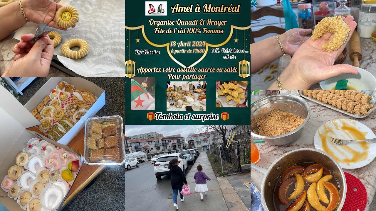 تحرحيرة القاطو و كيفاش وجدت لحفلة العيد للحراير الجزائريات في الغربة 🇩🇿🇨🇦 