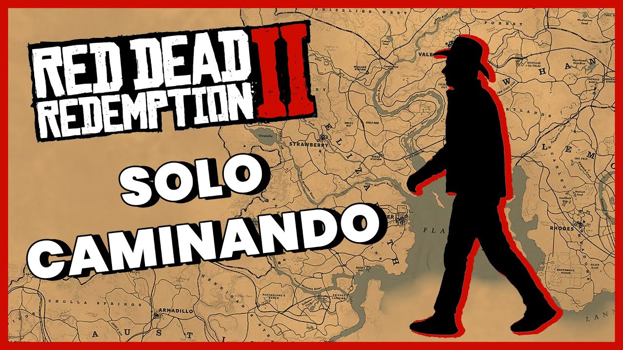 CRUZO SOLO CAMINANDO el MAPA de RED DEAD REDEMPTION 2