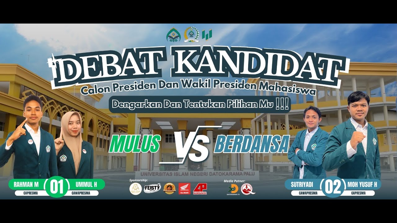 📍LIVE DEBAT CAPRESMA & CAWAPRESMA UIN DATOKARAMA PALU PERIODE 2025/2026, 12/13/2024
