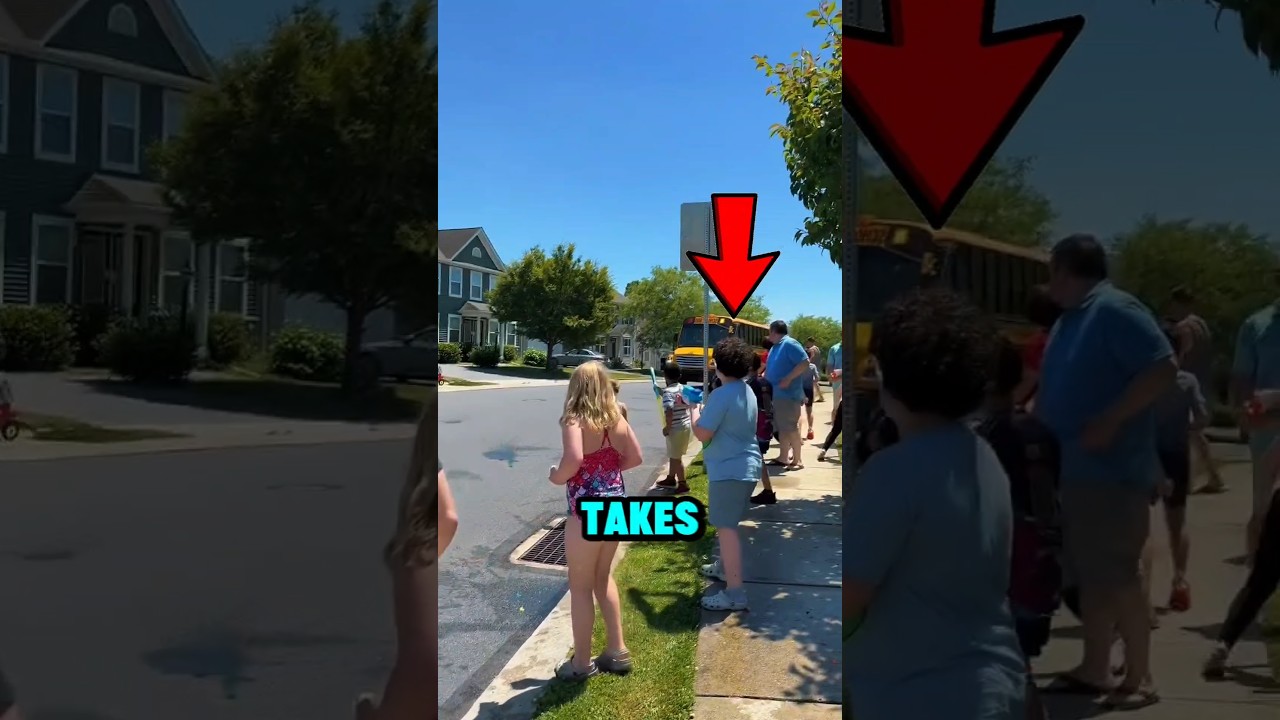 They Waited for the School Bus to Open... Then This Happened! 🚌💦