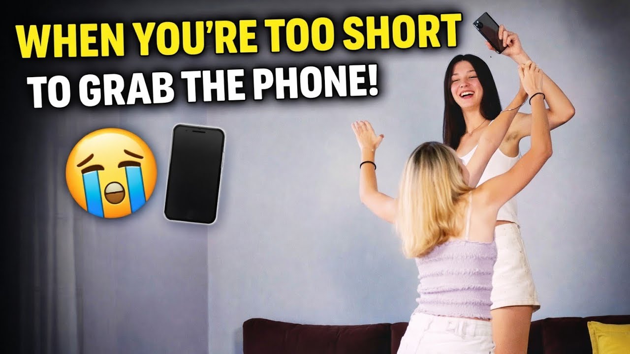 Tall Girl vs Short Girl 😂 | The Phone Challenge