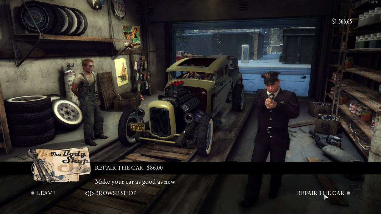 Mafia II 2 cops 1 garage glitch