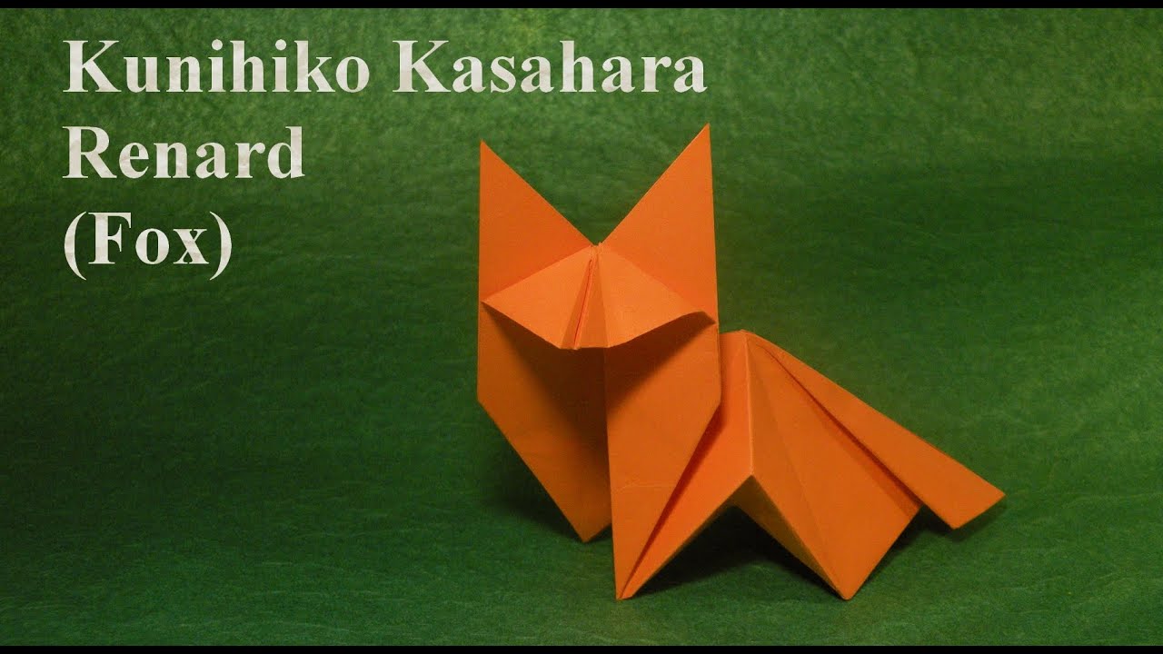 TUTORIEL Origami - Renard de Kunihiko Kasahara (Fox)