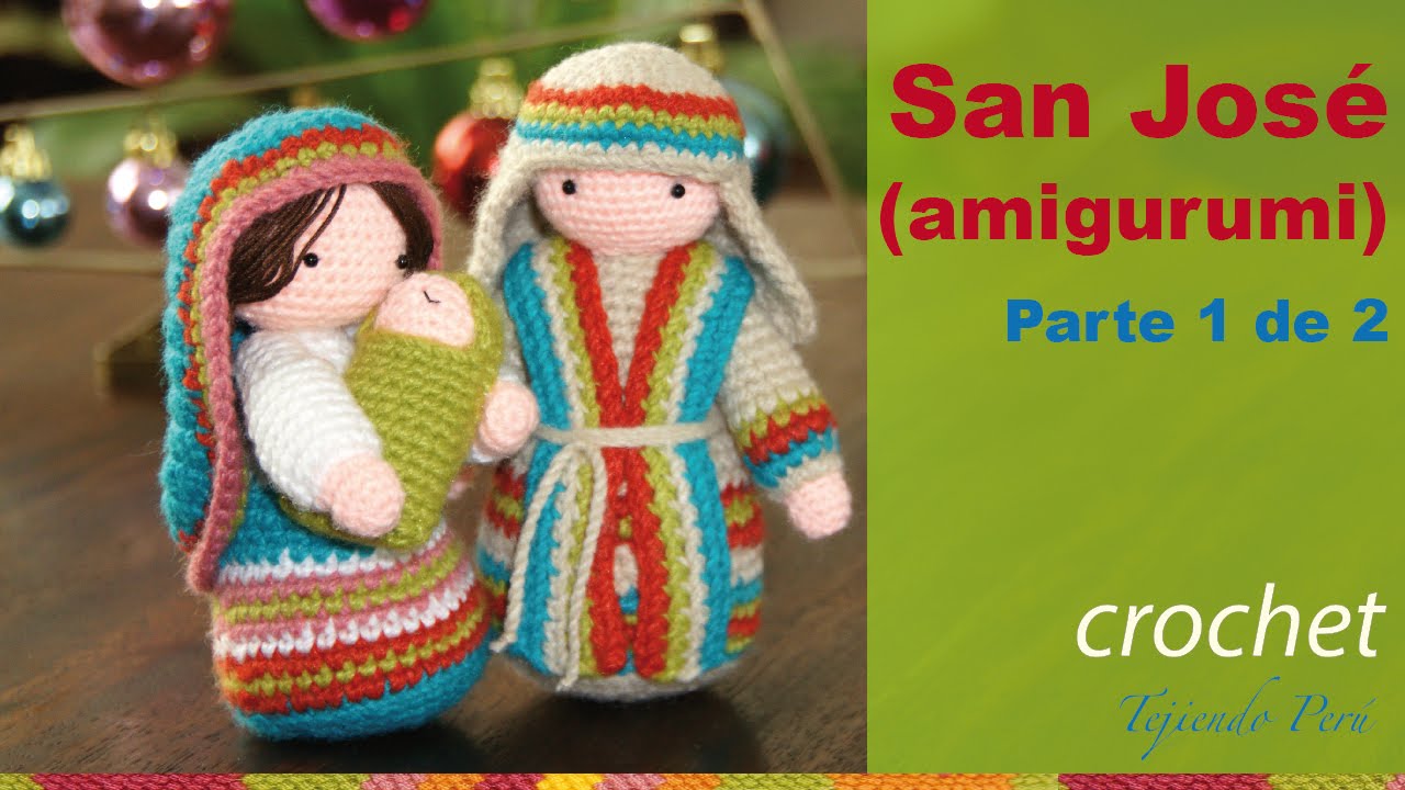 San José tejido a crochet (amigurumi)  Parte 1 de 2