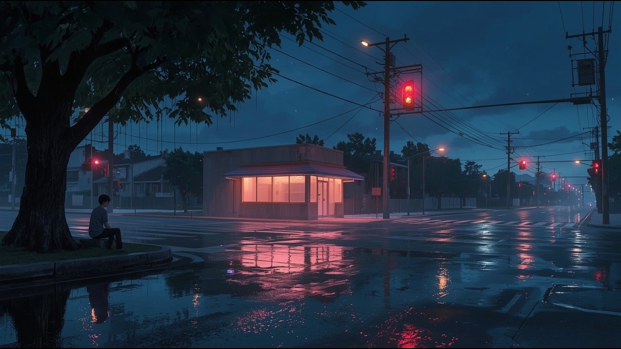 Tokyo Rain Nights 🌧️ | Peaceful Rain Sounds & Lofi Study Music