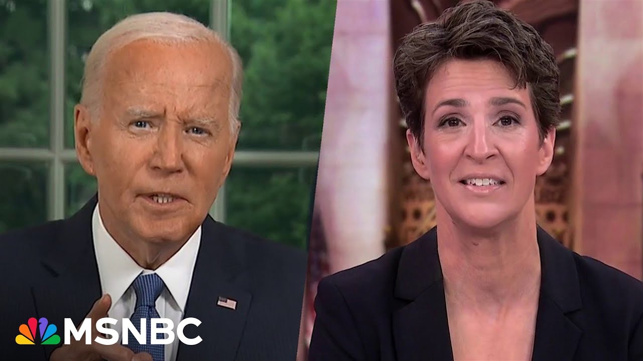 'What patriotism and selfless service looks like': Maddow reacts to Biden's address to the nation
