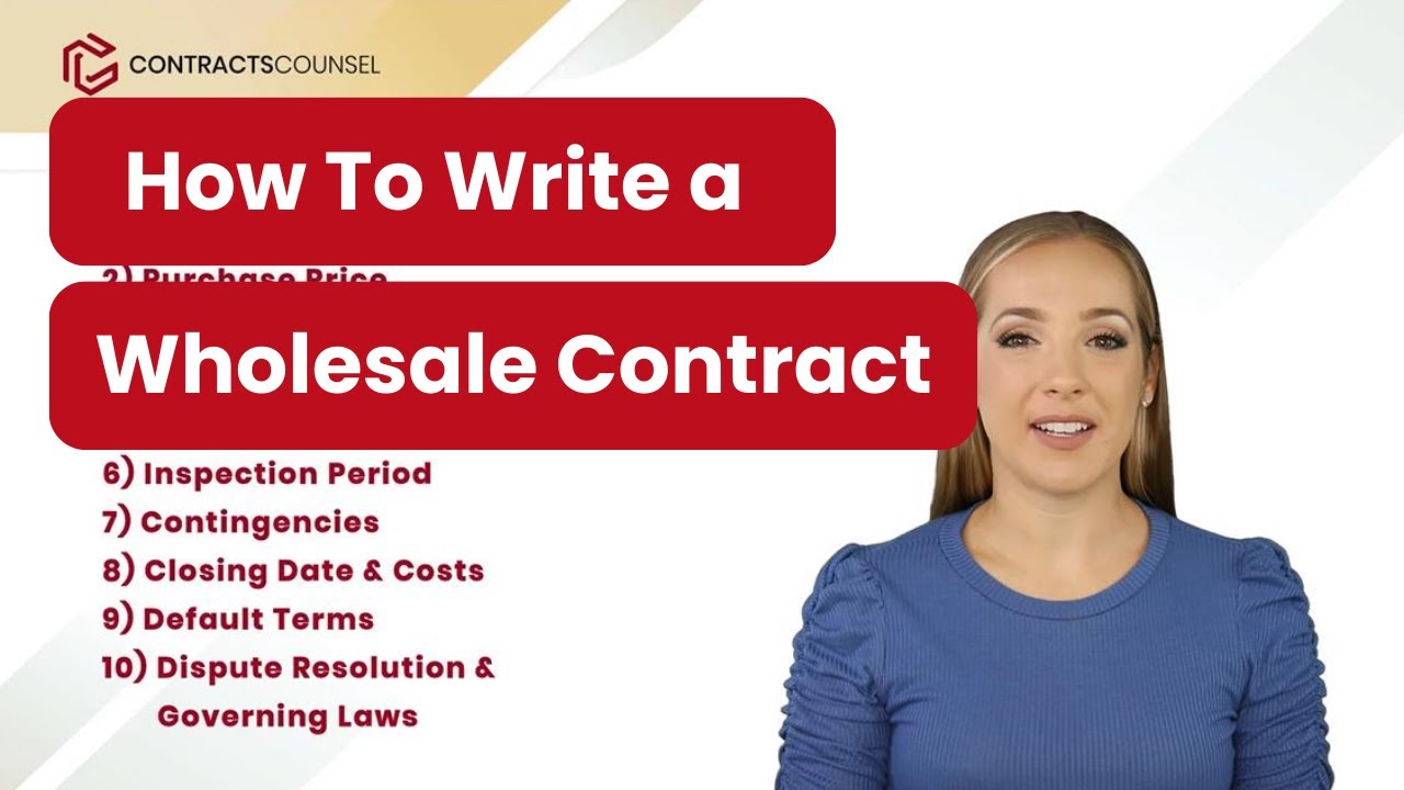 How to Write a Wholesale Contract [8 Easy Steps to Follow]