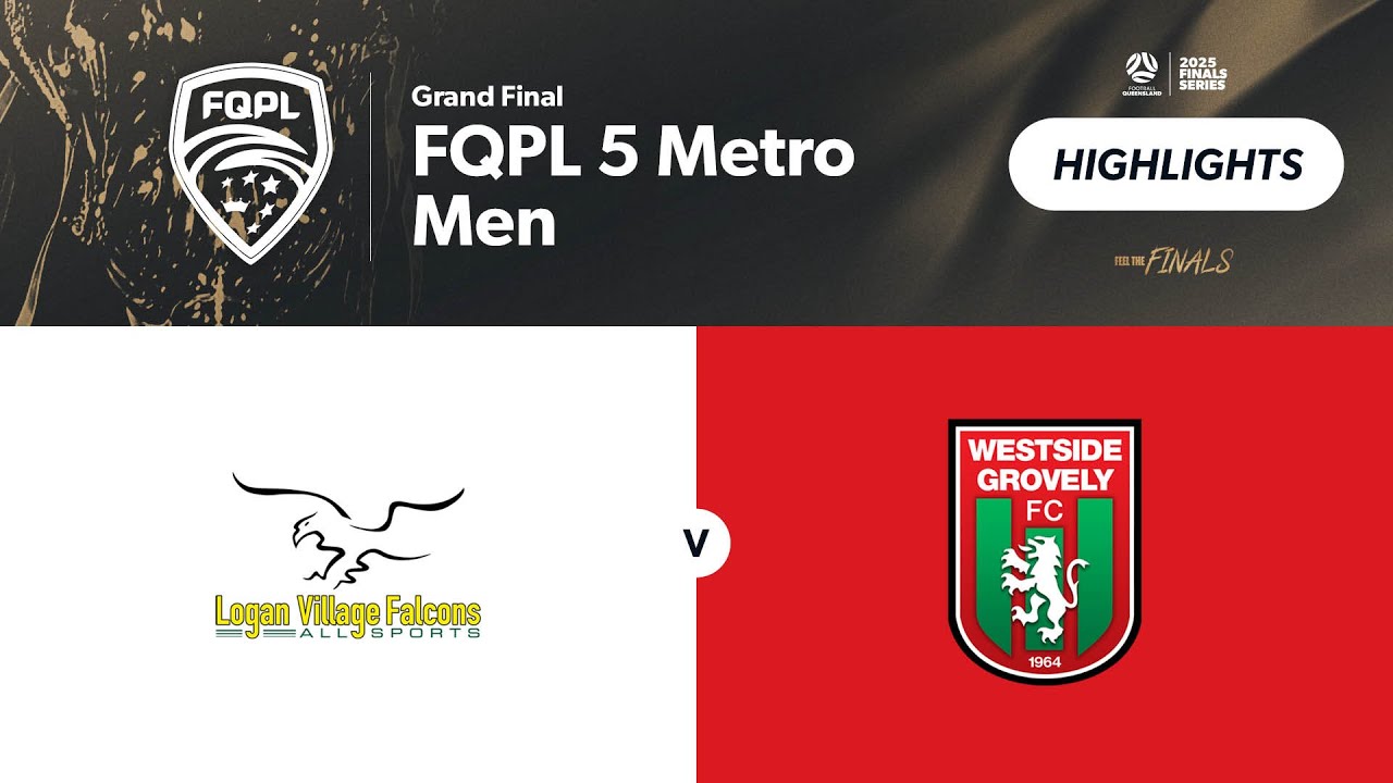 FQPL 5 Metro Men Grand Final - Logan Village Falcons Men vs Westside Grovely Men Highlights