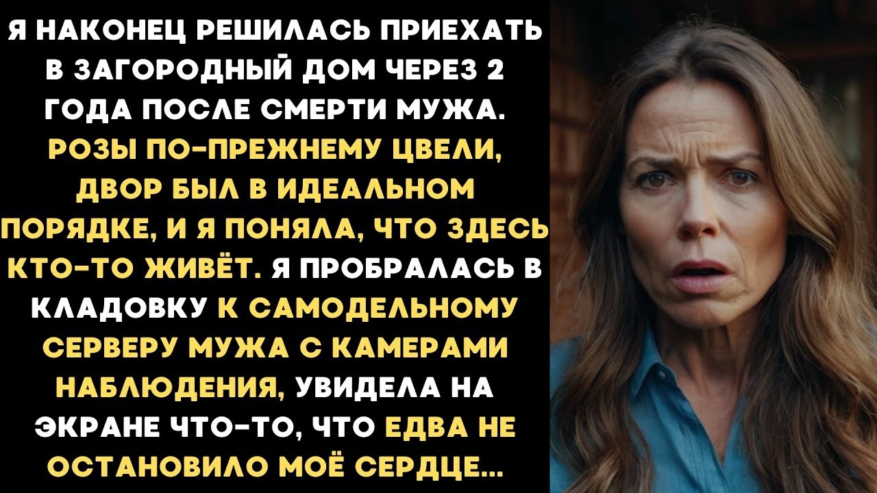 Я решилась приехать в дом умершего мужа, а там кто-то живет. На камерах наблюдения увидела ужасное..