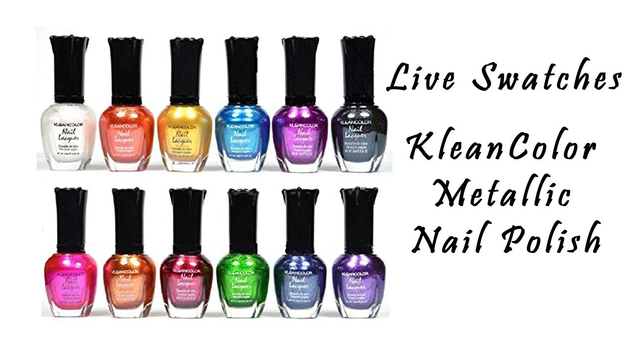 Kleancolor Metallic Nail Polish | Live Swatches