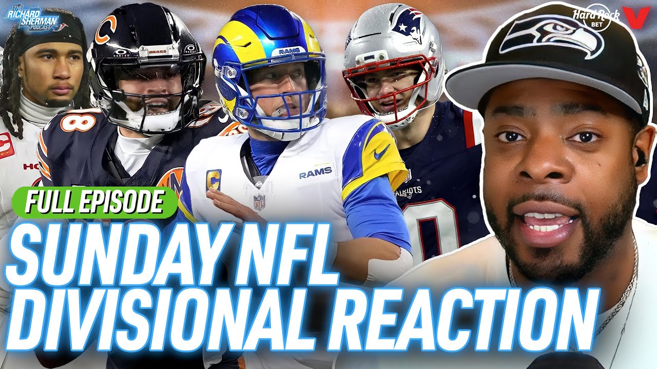 Caleb Williams, Bears–Rams OT thriller, Patriots outlast Texans & Seahawks–Rams NFC Title | Sherman