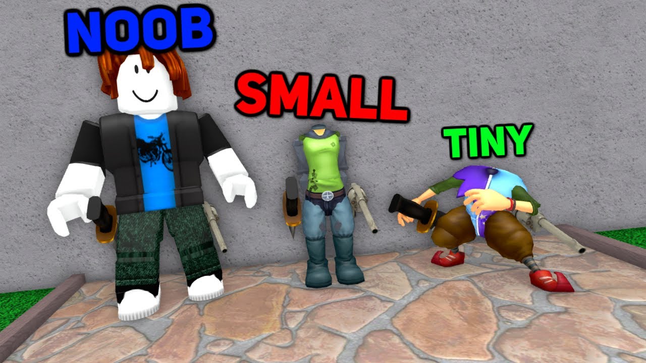 Trolling with TINY AVATARS in Roblox Murder Mystery 2!