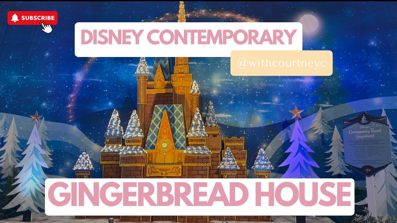 Disney Contemporary resort Christmas Gingerbread House - Cinderella Castle 2025 