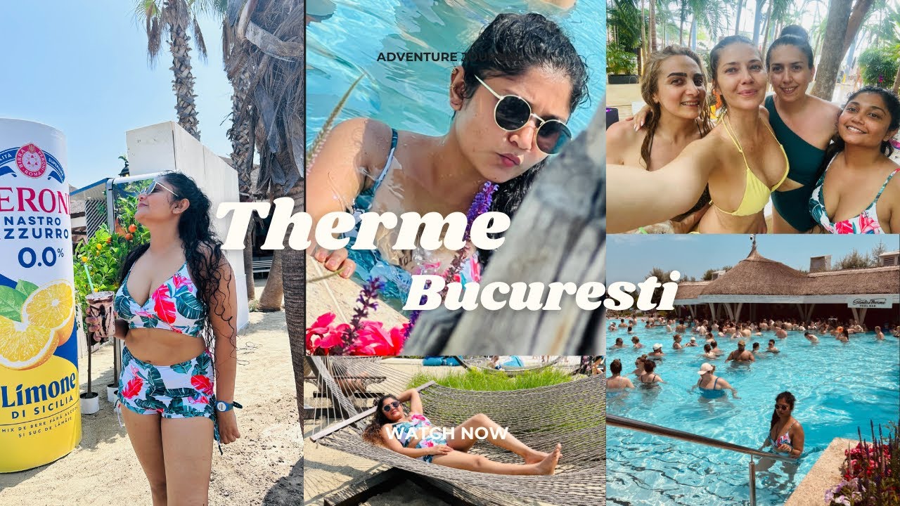Therme Bucherest 😮රොමේනියාවේ Water World එක 🇷🇴🏊‍♂️ #wateradventure ☀️ ගනන් කරන්න බැරි තරම් pools 🥺
