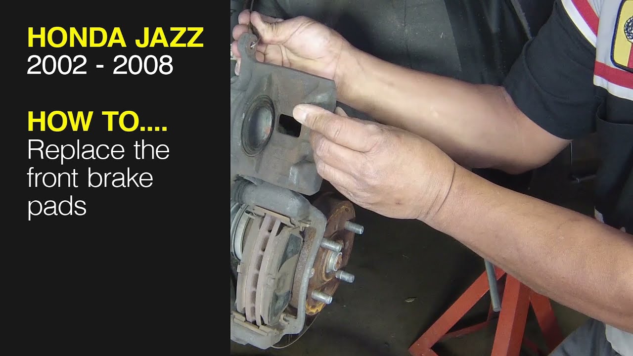 How to Replace the front brake pads on the Honda Jazz 2002 to 2008