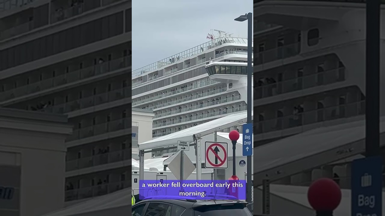 Search underway after crew member falls from Boston-bound cruise ship