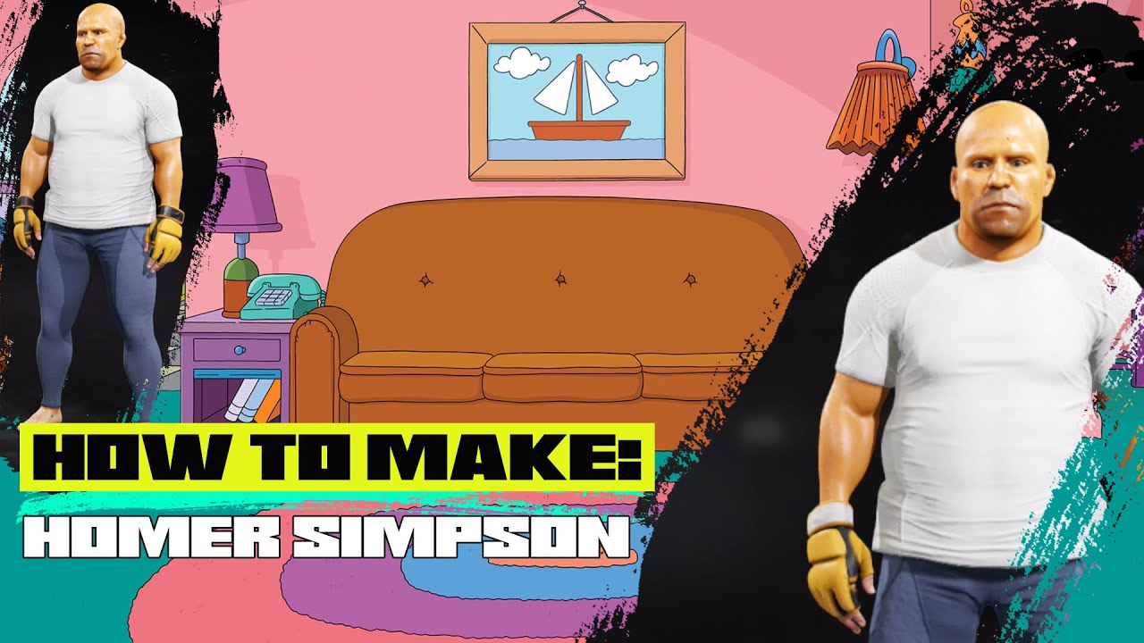 How To Make: Homer Simpson (The Simpsons) In EA Sports UFC 4 (Step-By-Step)(Tutorial)