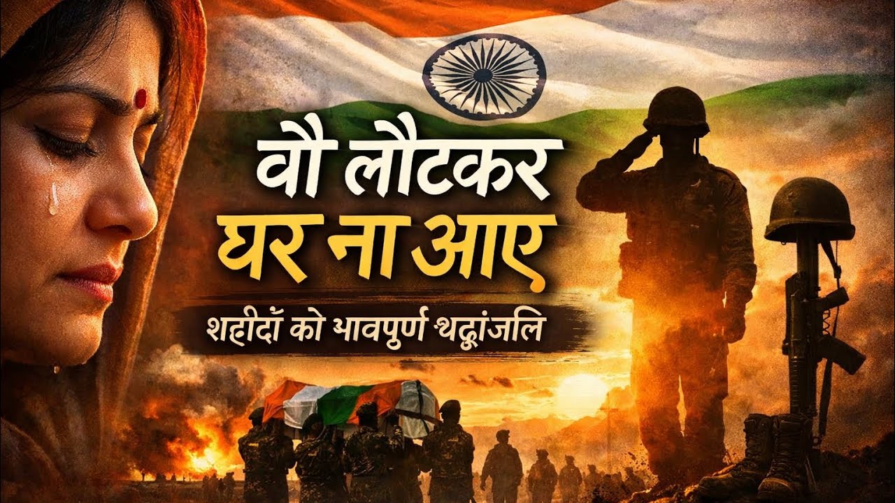 वो लौटकर घर ना आए 😢 | शहीदों को भावपूर्ण श्रद्धांजलि 🇮🇳 | Very Emotional Tribute Song 2026 #Newsong 