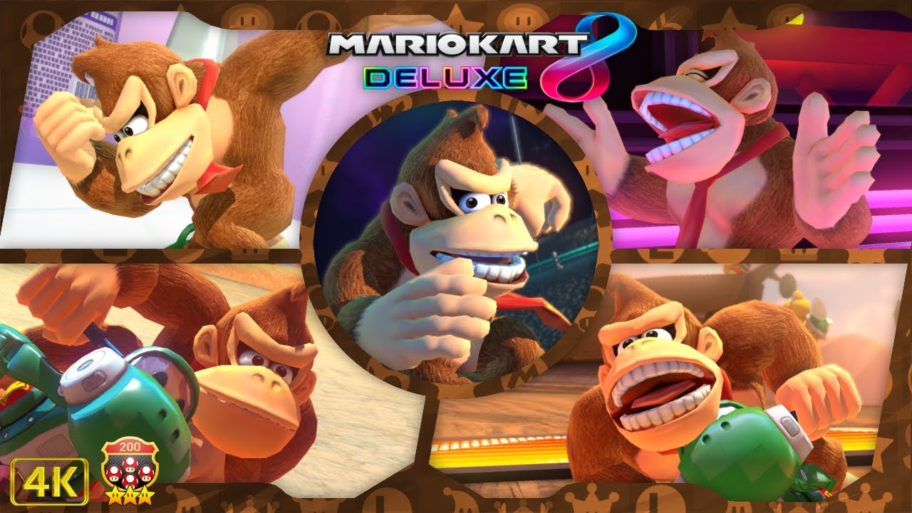 Mario Kart 8 Deluxe DLC ⁴ᴷ Full Booster Pass Course (200cc, All 12 DLC Cups) Donkey Kong gameplay