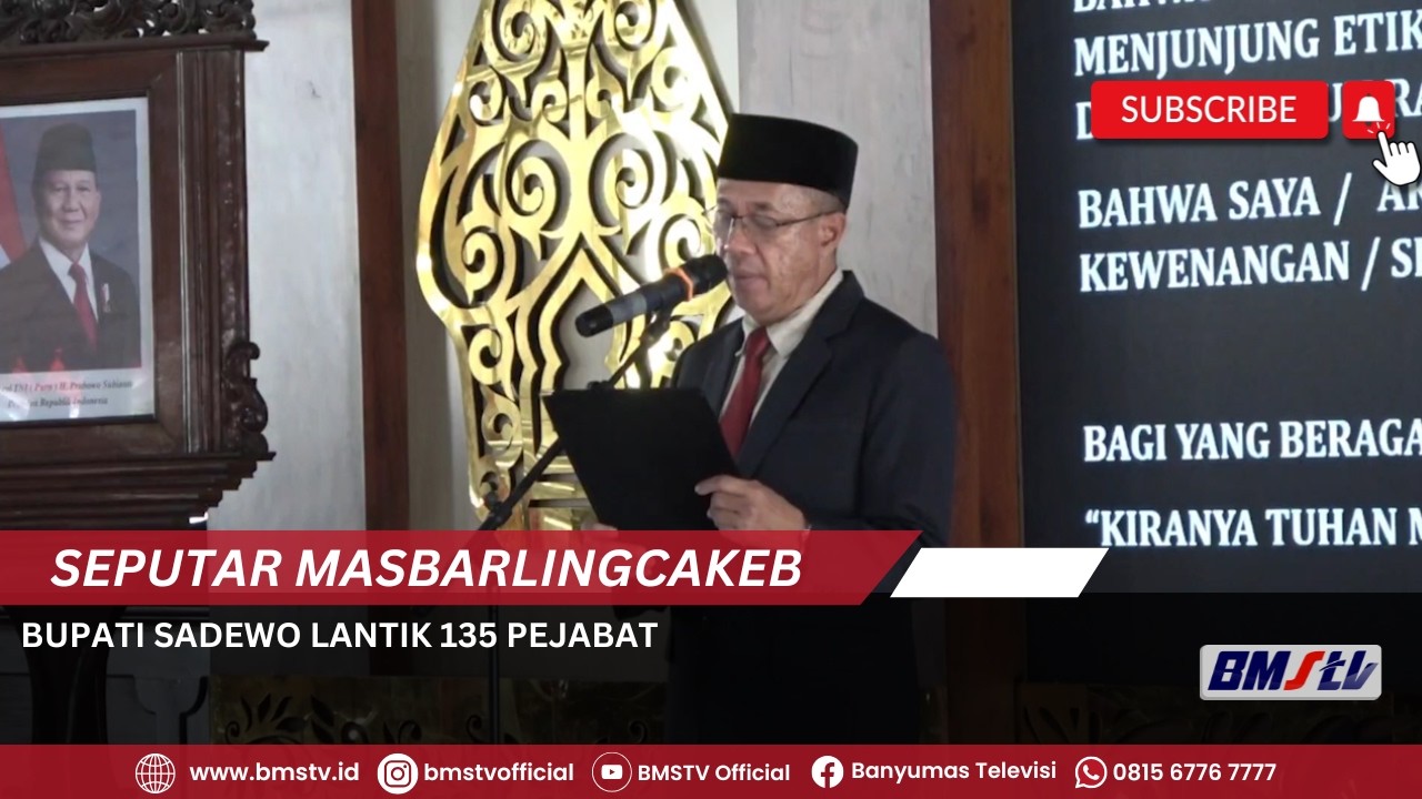BUPATI SADEWO LANTIK 135 PEJABAT