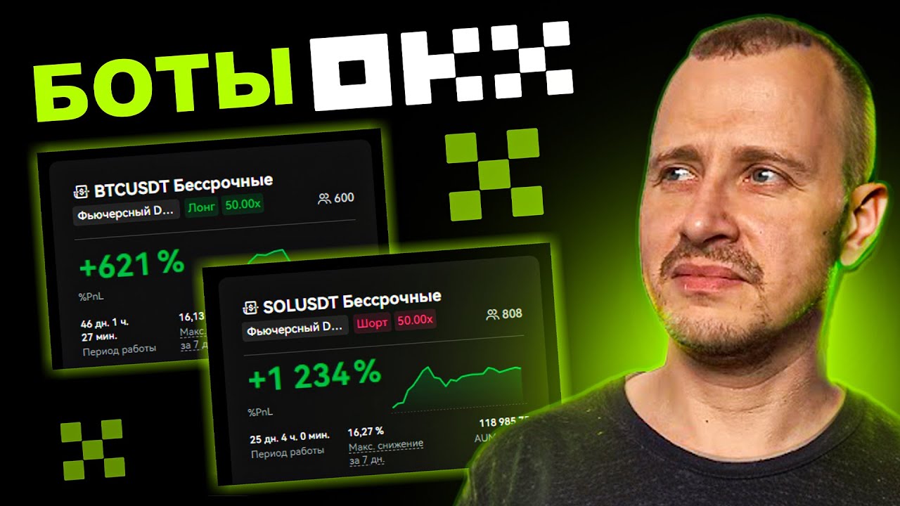 Настройка ПРИБЫЛЬНЫХ Ботов на OKX +1000%/Месяц | Торговые БОТЫ OKX