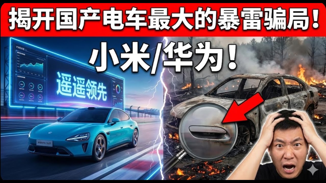 2026年工信部紧急出手，揭开国产电车最大的暴雷骗局,小米汽车隐藏式门把手背后的杀人真相,华为万亿车企如何用钱买断真相#工信部新规 #新能源汽车 #泡沫破裂 #造车新势力 #生命安全