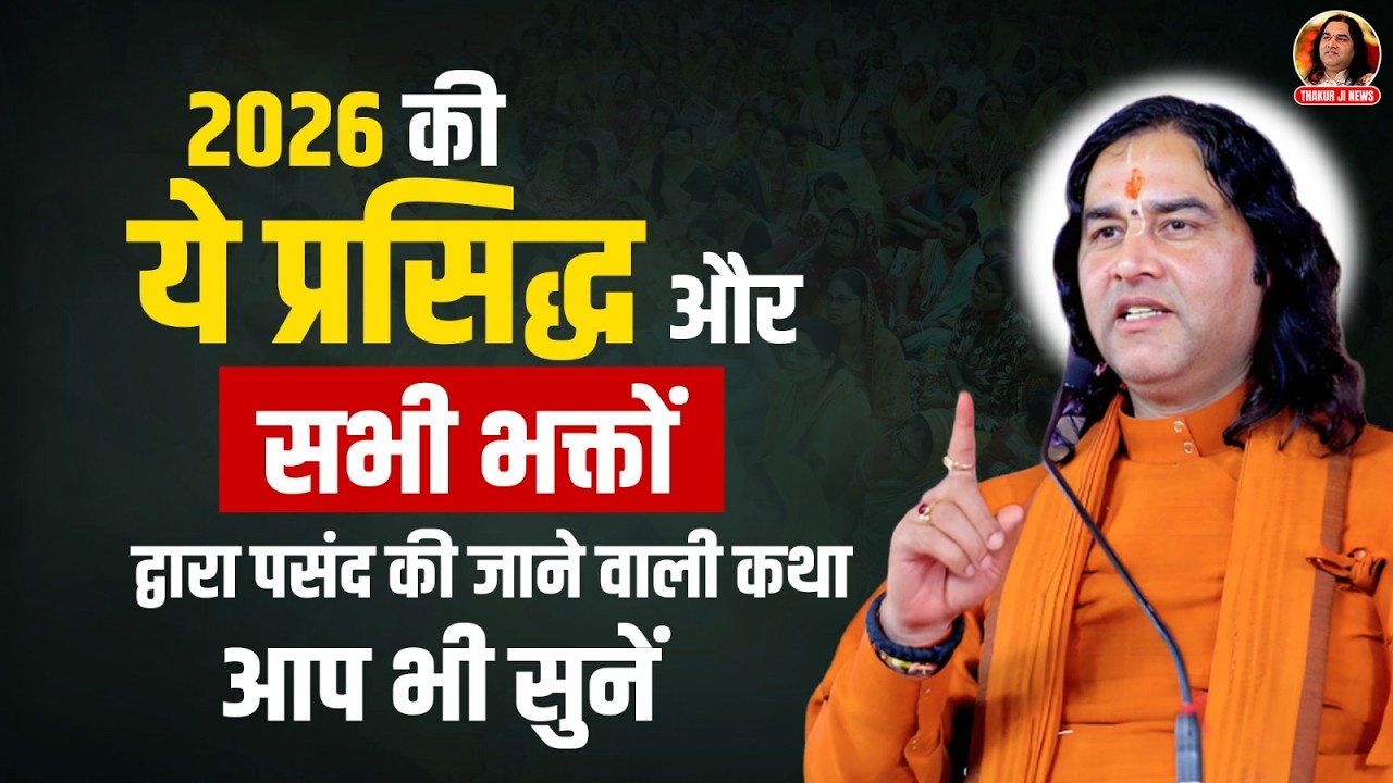 2026 की ये प्रसिद्ध और सभी भक्तों द्वारा पसंद की जाने वाली कथा || आप भी सुनें  || Devkinandan Thakur