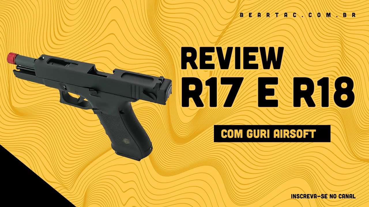 DUELO DE GIGANTES: PISTOLA AIRSOFT GLOCK R17 ou R18?