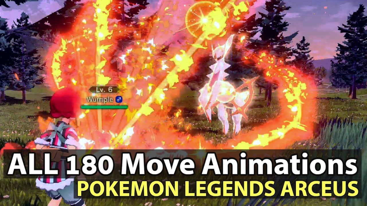 Pokemon Legends Arceus All 180 Move/Skill Animations [Gameplay]