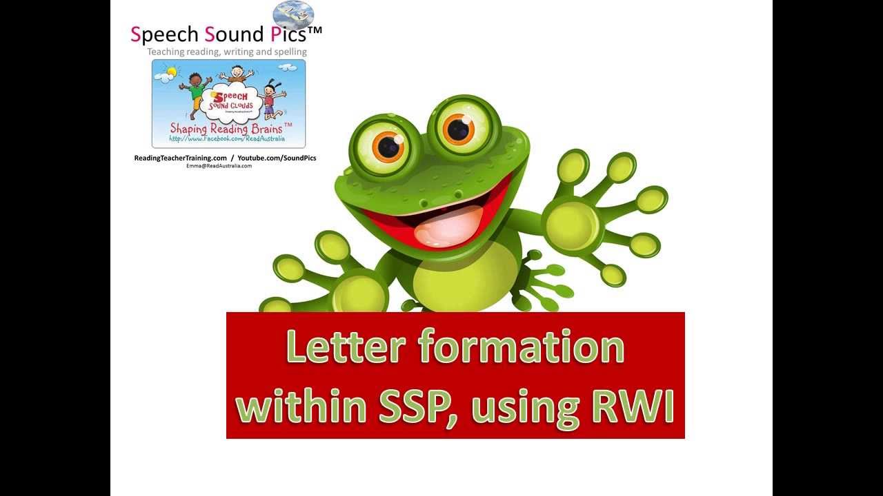 SSP Alphabet Letter Formation (RWI) With Phonics Song, Miss Emma
