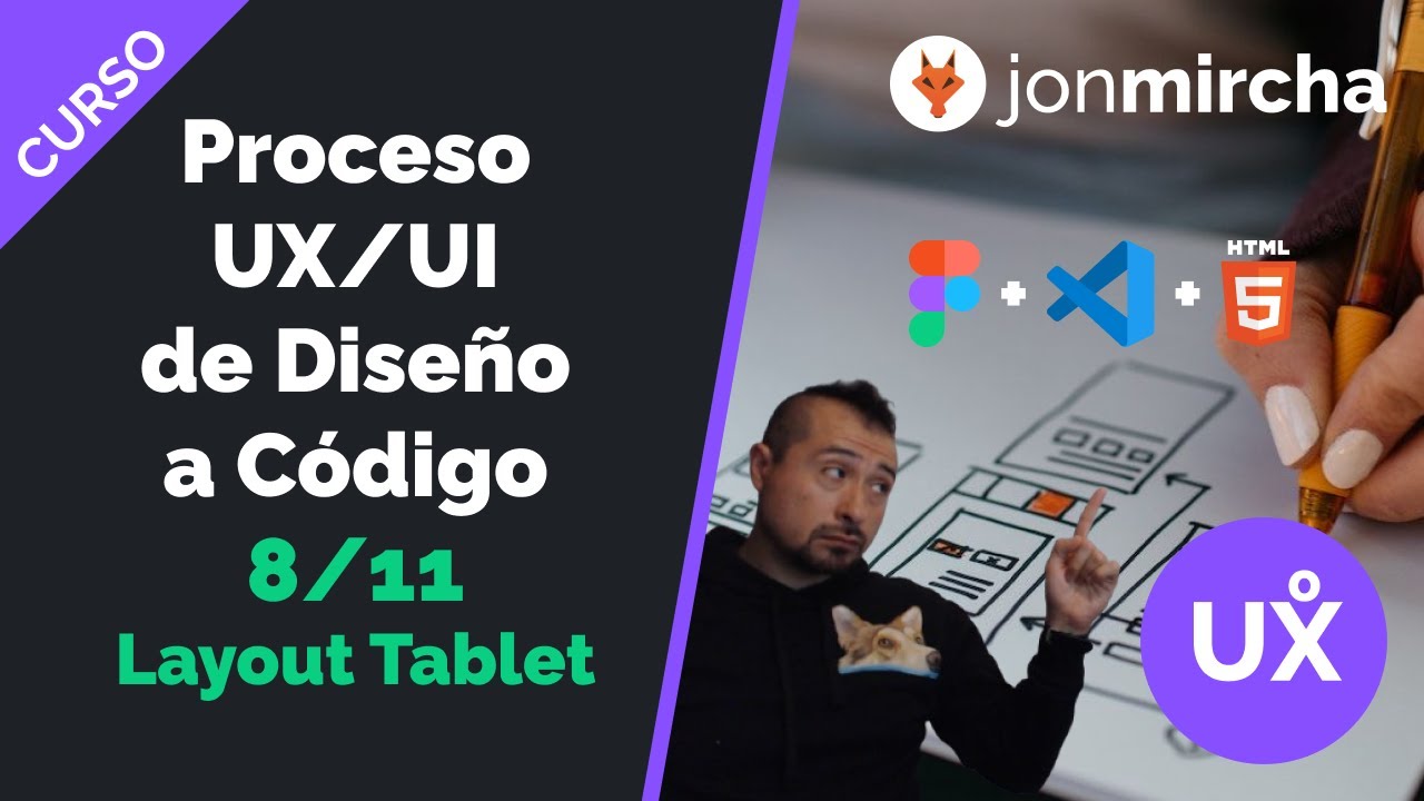 Curso Proceso UX/UI de Diseño a Código: 8. Layout Tablet - jonmircha