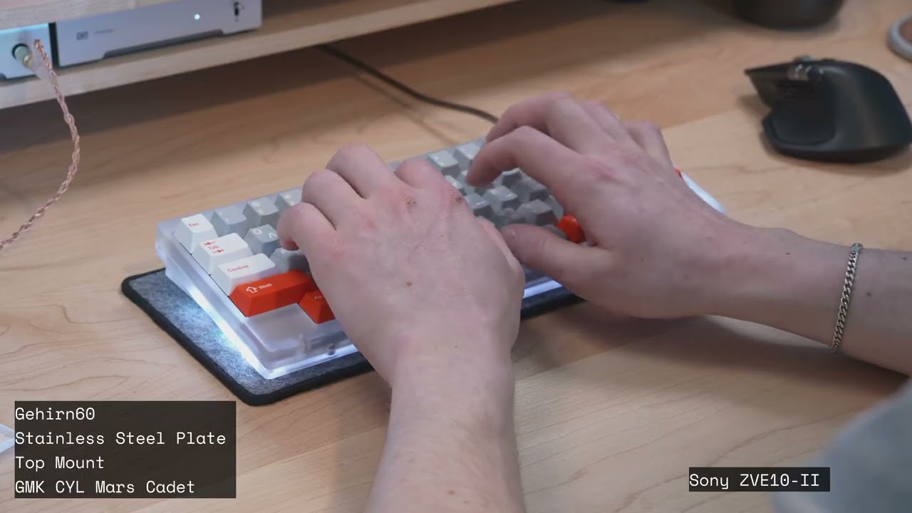Gehirn60 Typing Sounds - DynaCap with GMK CYL