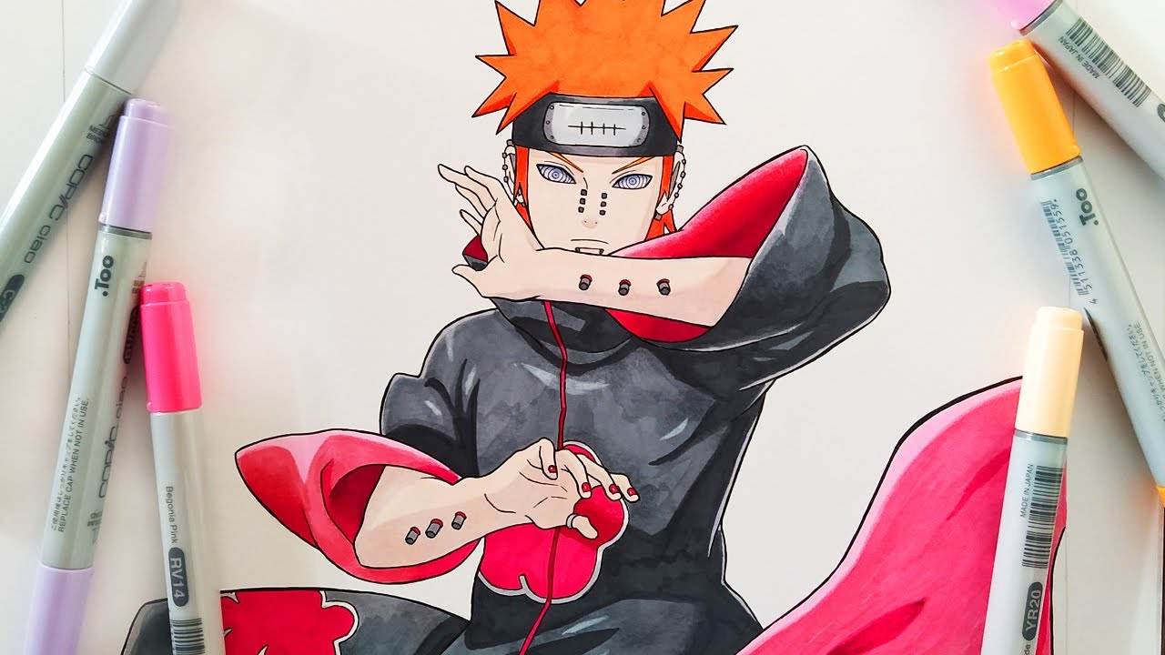 How To Draw Pain - Step By Step Tutorial | Naruto Shippuden