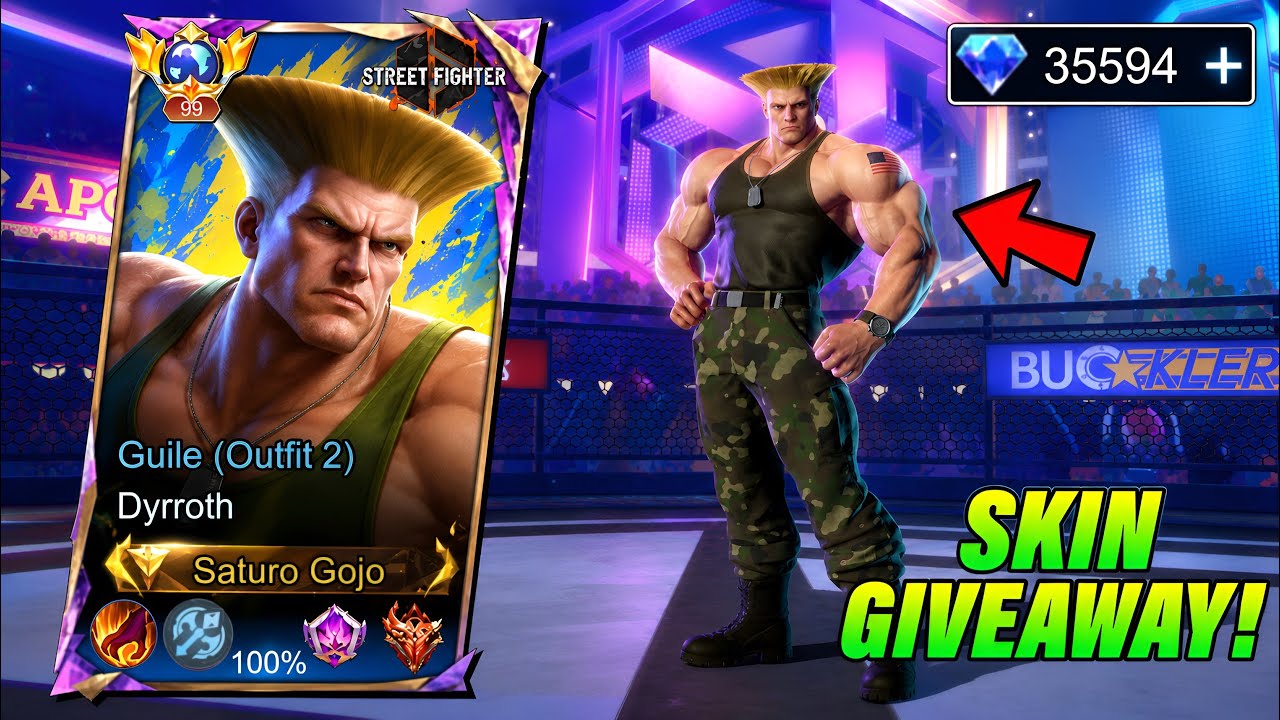 NEW DYRROTH GUILE STREET FIGHTER SKIN IS FINALLY HERE!!! ( MUST TRY) 100% SOLID SKIN 2026 - MLBB 