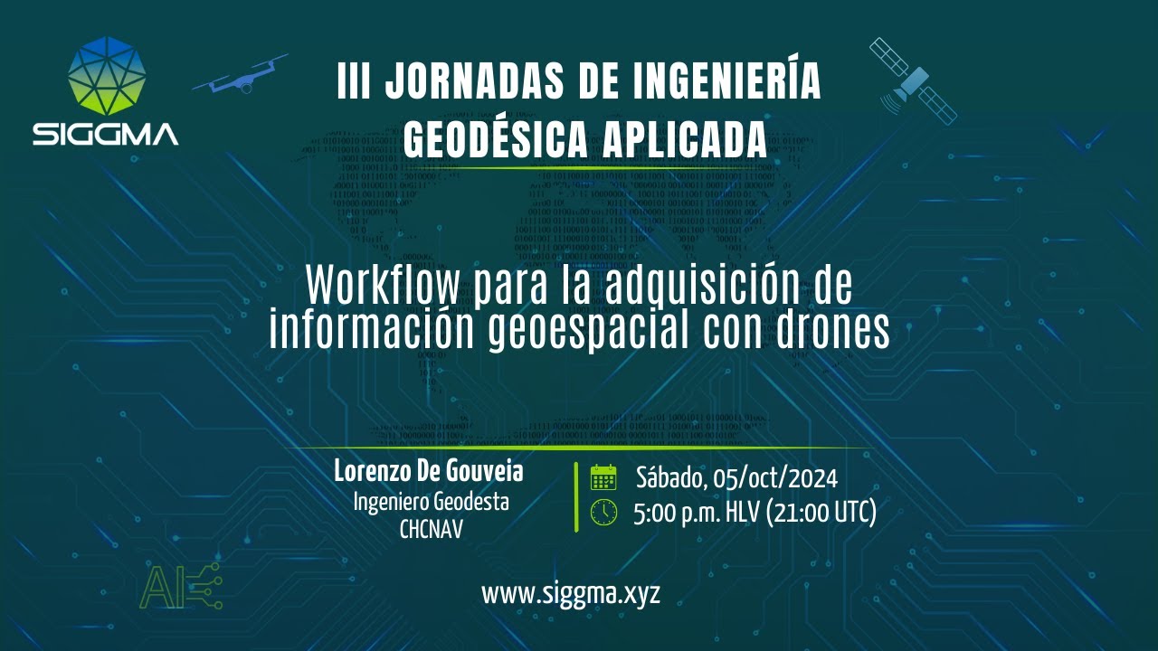 III JIGA: Workflow para la adquisición de información geoespacial con drones.