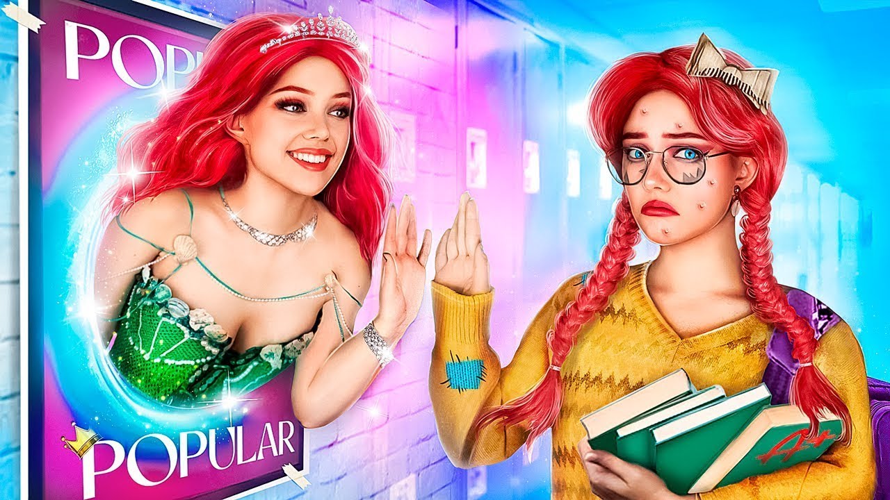 De Nerd a Sereia! Transforma&ccedil;&atilde;o Popular! Como se Tornar Popular! Sereia na Vida Real!