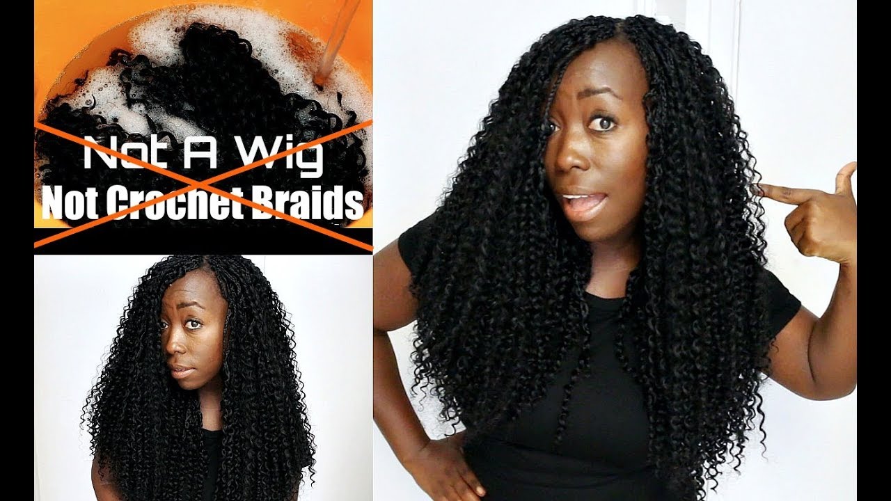 Is Not Crochet Braids Not A Wig How To Curly Hair on Long Natural Hair Tutorial DIY