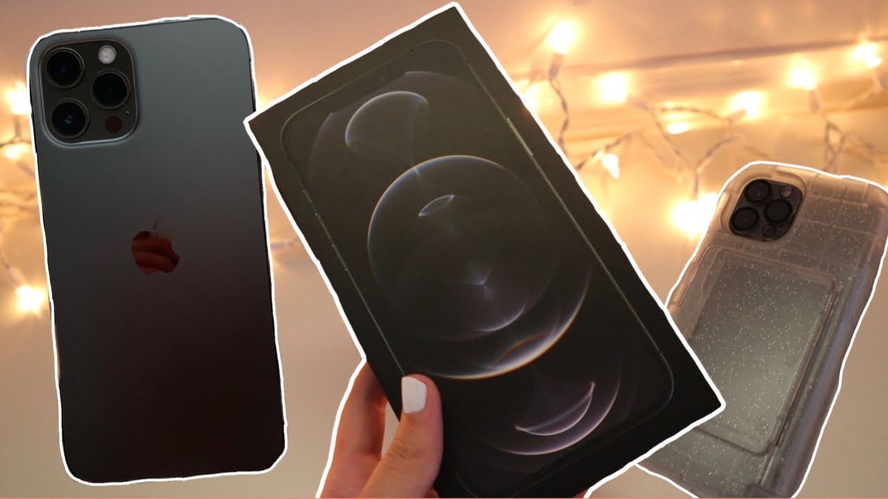 unboxing the iphone 12 pro max in graphite + 5k subscribers giveaway info!!