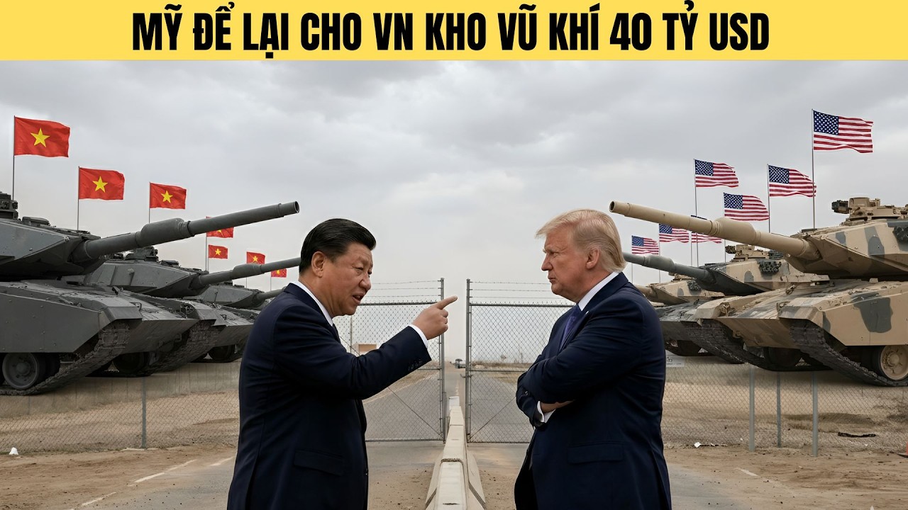 Mỹ để kho vũ khí 40 tỷ USD cho VN sát biên TQ khiến Bắc Kinh phát điên