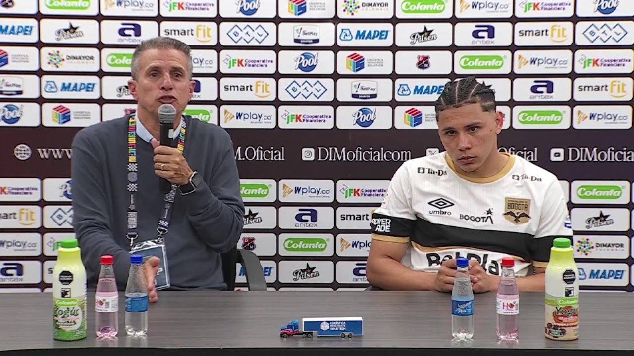 Rueda de prensa de Internacional de Bogotá tras su partido con Medellín