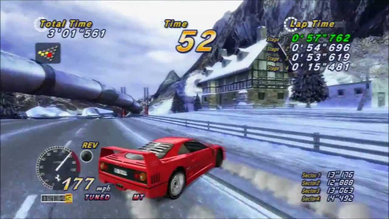 OutRun 2 SP: Time Attack Mode, Tuned MT, Goal C (4'19