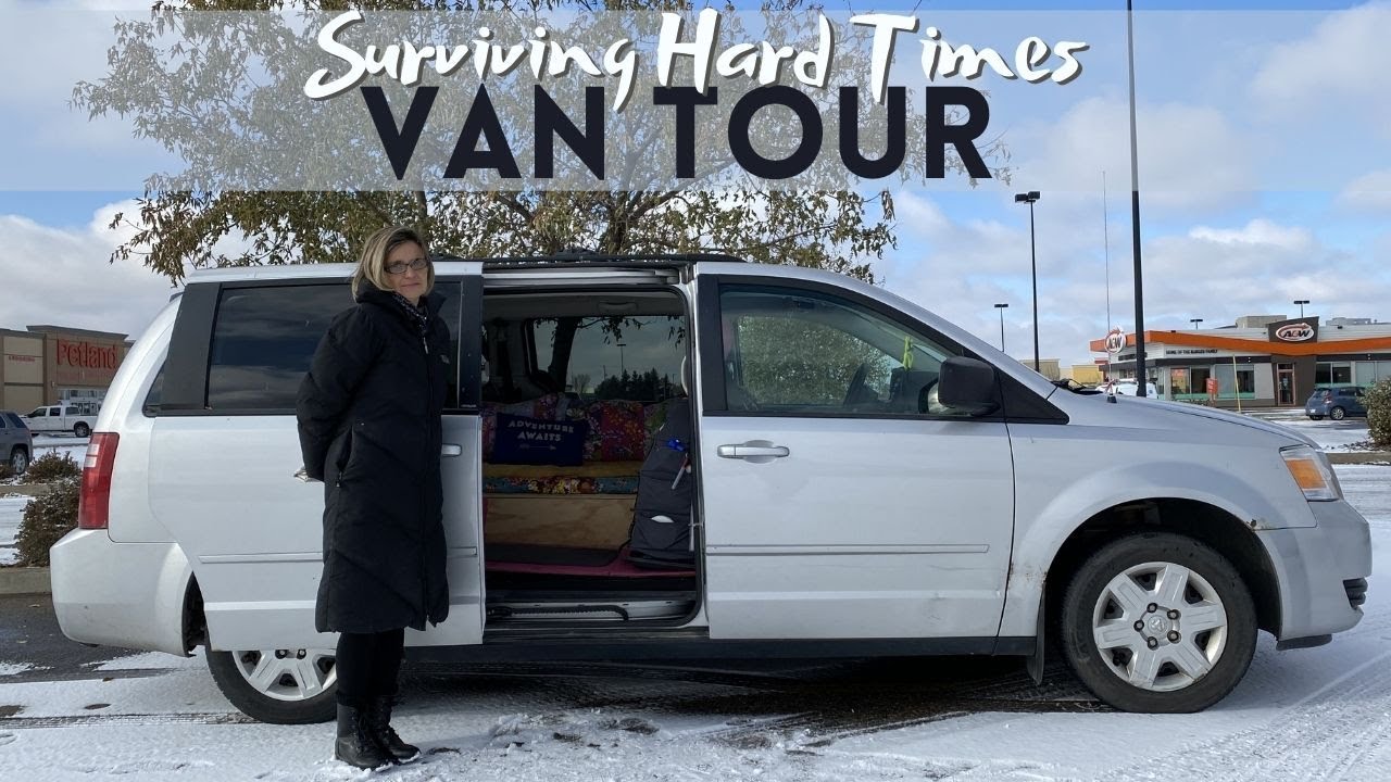 Solo Female Surviving Hard Times By Finding Safety Living In a Minivan “Van Tour”